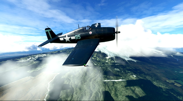 Grumman F6F-5 Hellcat VF-1A T95 - for Microsoft Flight Simulator