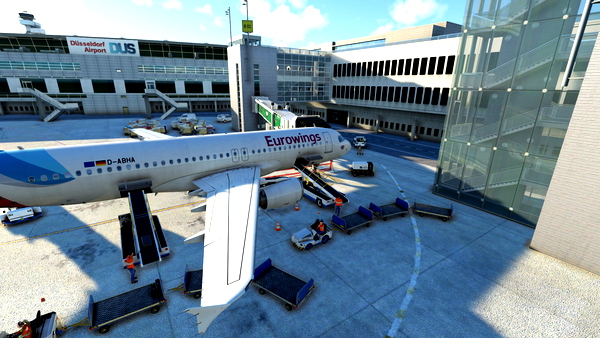 GSX Profile Justsim EDDL - for Microsoft Flight Simulator