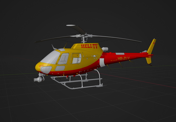 H125 Heli-TV HB-ZLV CIV VARIANTE - for Microsoft Flight Simulator