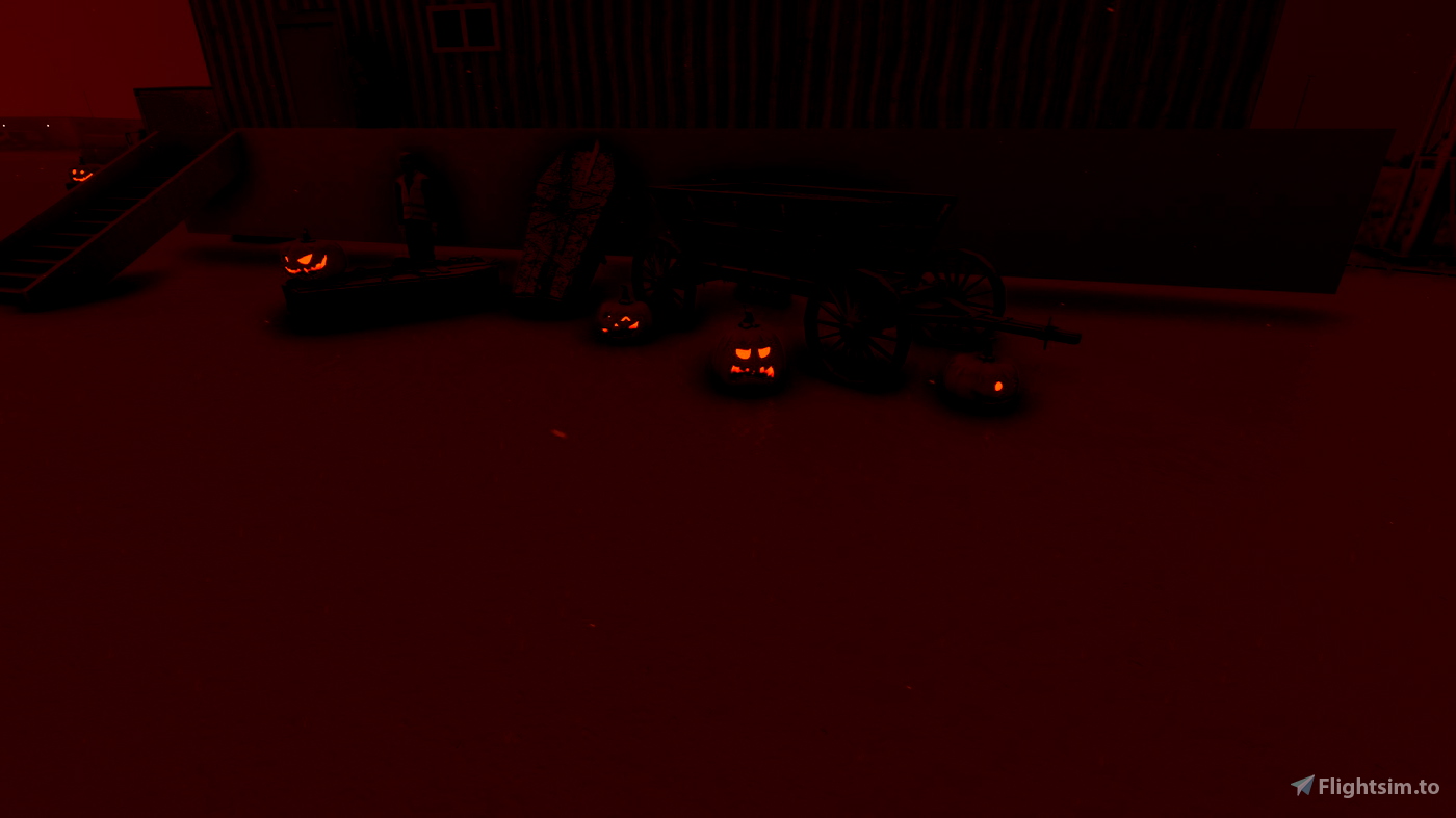 Halloween decorations for Whale Cove (CYXN) pour Microsoft Flight