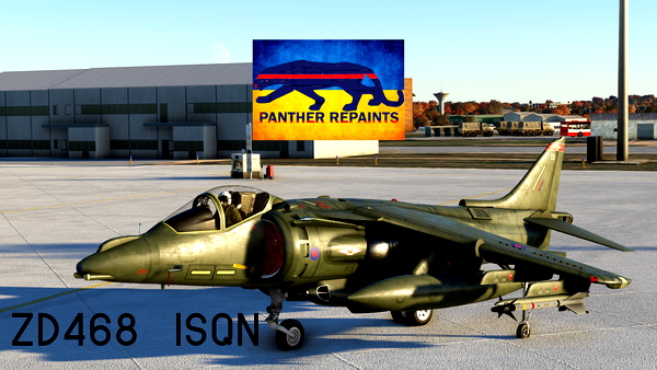 Harrier GR9 ZD468 Royal Air Force, 1 Sqn. - for Microsoft Flight Simulator