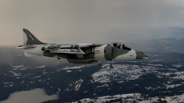 Harrier GR9 ZG510 Arctic Camo - for Microsoft Flight Simulator