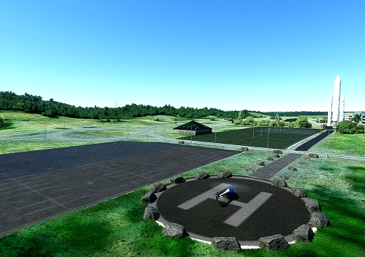 Helipad KOUROU Space center - for Microsoft Flight Simulator