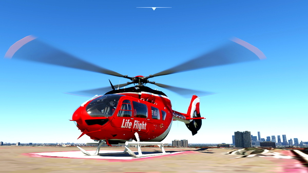 HPG H145 HEMS Hermann Memorial Lifeflight Livery - for Microsoft Flight Simulator