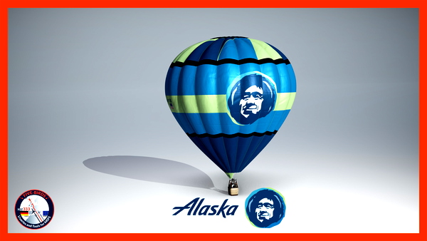 HPG Hot Air Balloon Livery "Alaska Airlines" N1932A - for Microsoft Flight Simulator