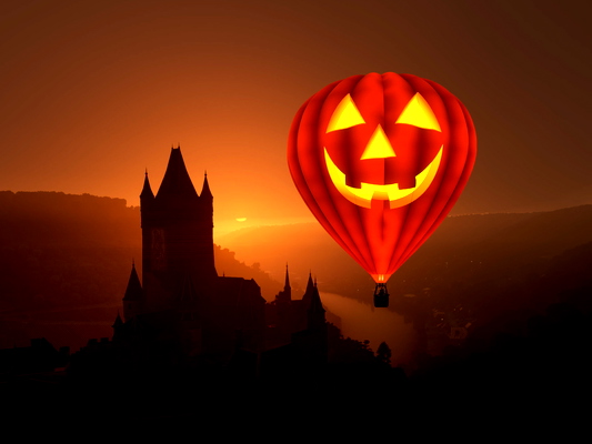 HPG Hot Air Balloon Livery Jack-o'-Lantern - for Microsoft Flight Simulator