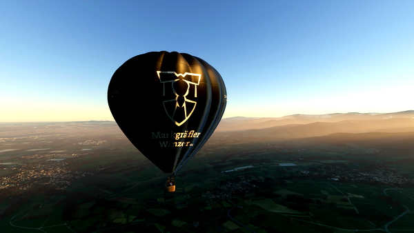 HPG Hot Air Balloon Repaint Livery: Markgräfler Winzer / Ballonsport Müllheim / D-OLEA - for Microsoft Flight Simulator