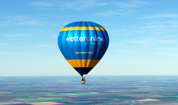 HPG Hot Air Balloon Repaint Livery: wetteronline - for Microsoft Flight Simulator