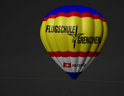 Hype Performance Group Hot Air Balloon HB-QWO Flugschule Grenchen - for Microsoft Flight Simulator