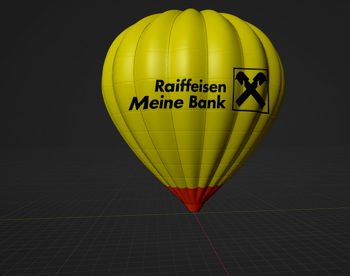 Hype Performance Group Hot Air Balloon Raiffeisen Meine Bank OE-SRB - for Microsoft Flight Simulator