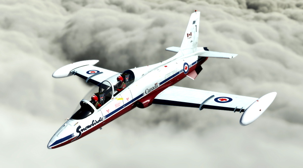 Indiafoxtecho Aermacchi MB-339A Repaint Livery: Snowbirds - for Microsoft Flight Simulator