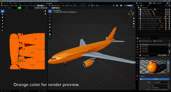 iniBuilds A310-300 - Complete Paintkit (Blender) - for Microsoft Flight Simulator