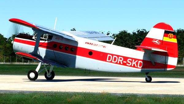 Interflug Antonov An-2 "DDR-SKD" 4K - for Microsoft Flight Simulator
