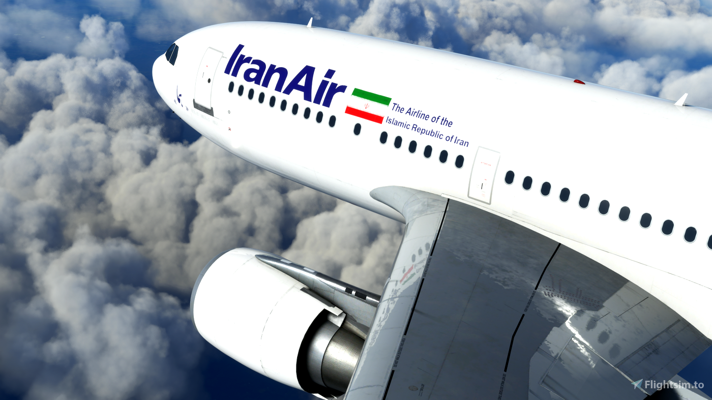 Iran Air (EP-IBK) Airbus A310 - 8K for Microsoft Flight Simulator | MSFS