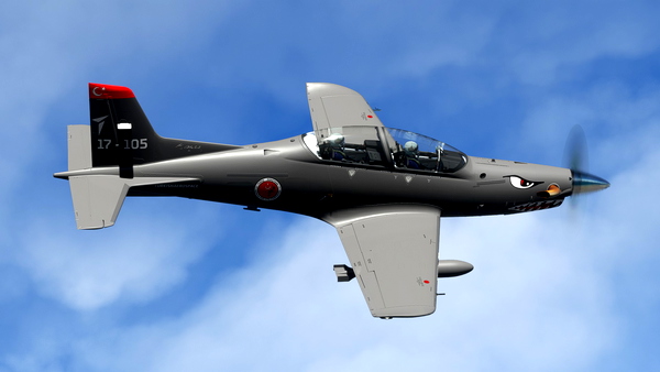 IRIS PC-21 "Hürkuş-Demo Team" Livery (Custom-8K) - for Microsoft Flight Simulator