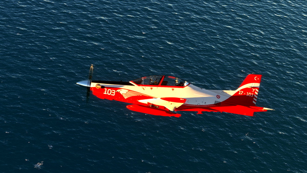 IRIS PC-21 "Hürkuş-Red" Livery (Custom-8K) - for Microsoft Flight Simulator