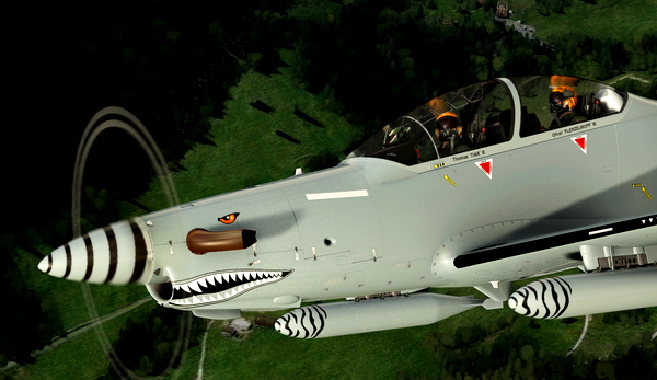 Iris Pilatus PC-21 GAF 44+04 (Tiger) - for Microsoft Flight Simulator