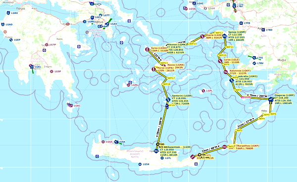 Island Hopping in South East Aegean Sea (Greece) - for Microsoft Flight Simulator