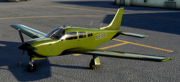 JF PA-28 Turbo Arrow III Army Green - for Microsoft Flight Simulator