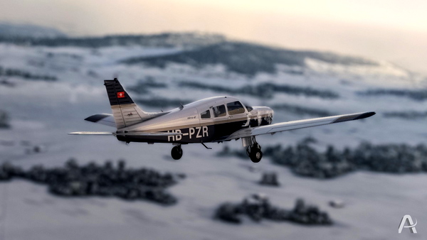 JF PA28 Warrior II - HB-PZR / HB-PZS - Aeroclub Genève - for Microsoft Flight Simulator