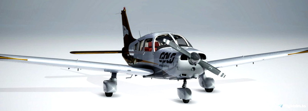Just Flight PA28A Warrior II JF - Gold Virtual Airlines 10 Anos - for Microsoft Flight Simulator