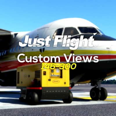 JustFlight 146-300 Custom View's (Passenger & Cockpit) - for Microsoft Flight Simulator