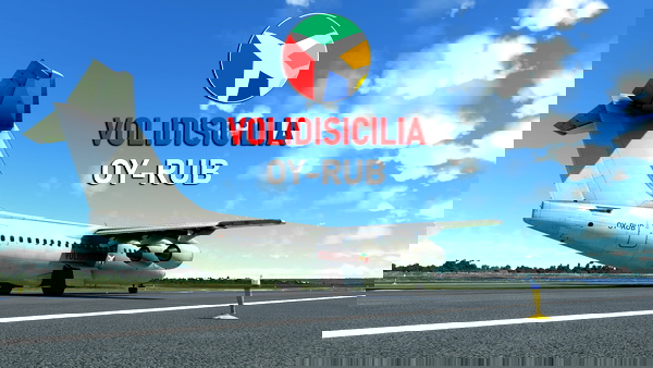 JustFlight BAe 146-300 VOLIDISICILIA "OY-RUB" - for Microsoft Flight Simulator