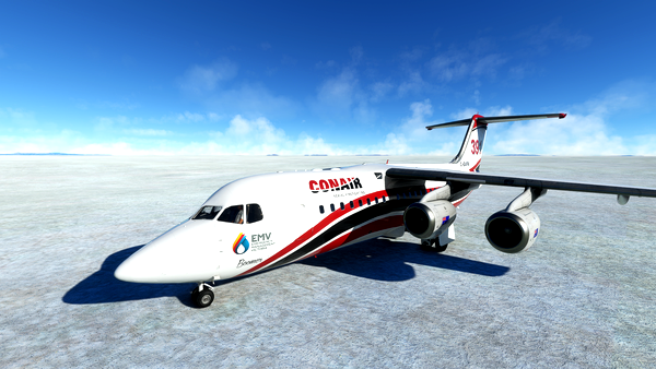 JustFlight BAe-146 Conair Tanker 391 Emergency Management Victoria Livery - for Microsoft Flight Simulator