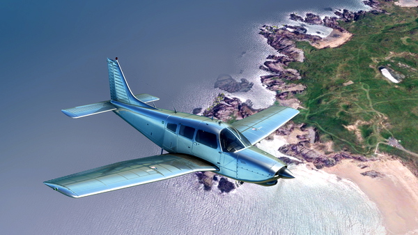 JustFlight PA28R Arrow III - Bare Metal and Chrome liveries - for Microsoft Flight Simulator