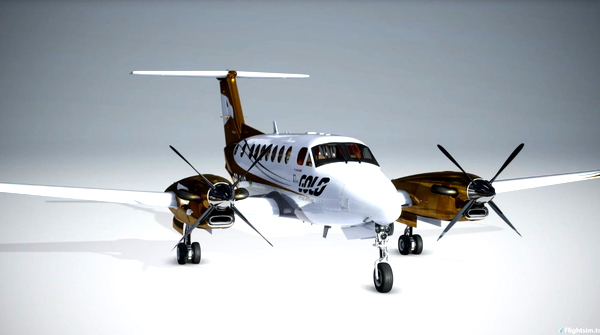 King Air 350i Black Square - Gold Virtual Airlines - 10 Years - for Microsoft Flight Simulator