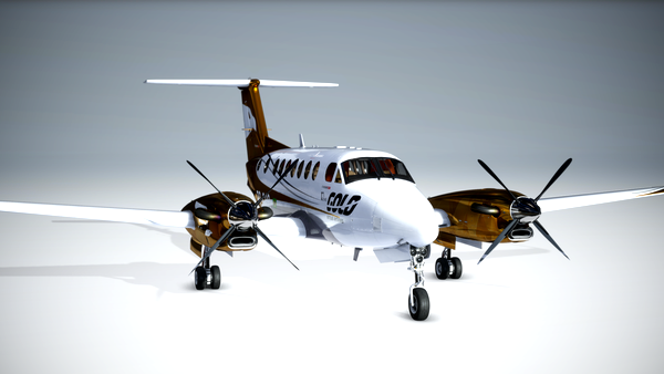 King Air 350i Black Square - Gold Virtual Airlines - 10 Years - for Microsoft Flight Simulator