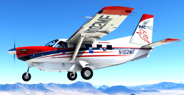 Kodiak 100, N102MF, operated by PACTEC - for Microsoft Flight Simulator