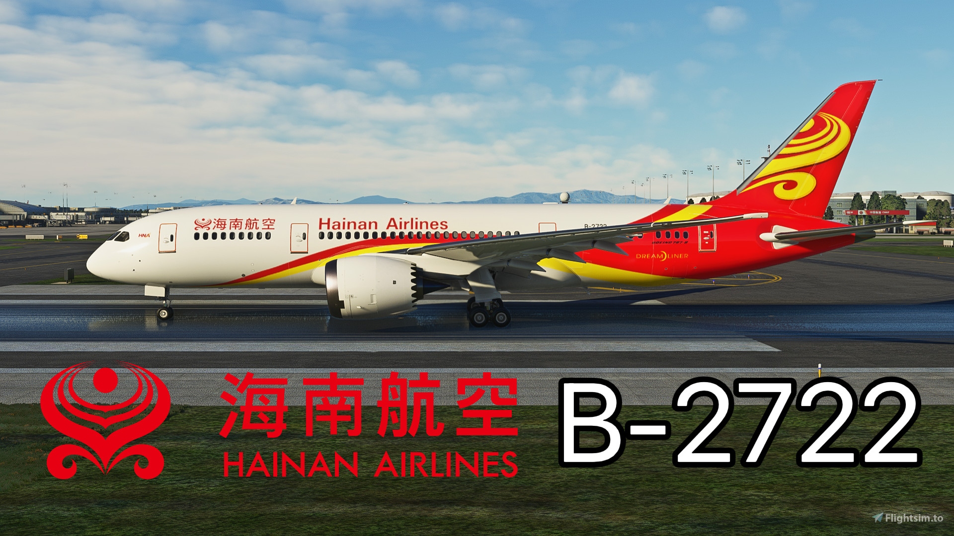 Kuro B787-8 [v2] Hainan Airlines 海南航空B-2722 8k for Microsoft