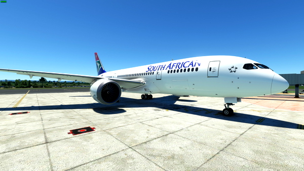 Kuro B787-8 South African Airways Livery (8K) - for Microsoft Flight Simulator