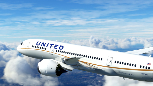 Kuro Boeing 787-800 United Airlines Unicon Livery N27901 - for Microsoft Flight Simulator