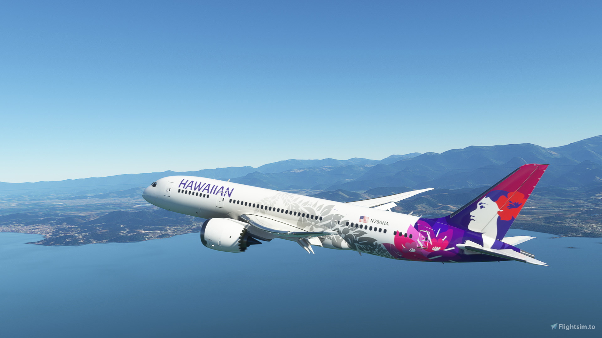 Kuro_B787-8 Hawaiian Airlines 8K For Microsoft Flight Simulator | MSFS