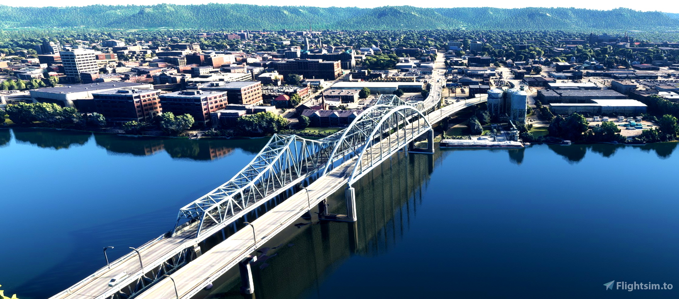 La Crosse WI USA for Microsoft Flight Simulator MSFS