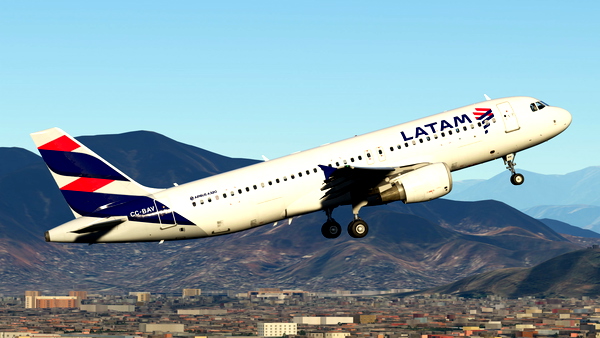Latam Chile CC-BAV with Cabin - Fenix A320 8K - for Microsoft Flight Simulator