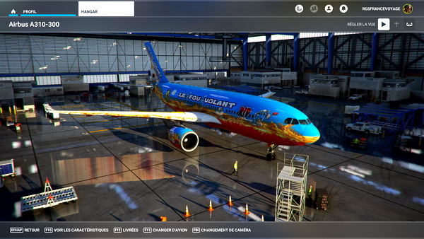 LE FOU VOLANT LIVREES DE A310-300 fAIT PAR RGSfrancevoyage - for Microsoft Flight Simulator
