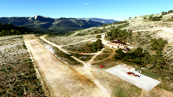 LECS - Aerodromo forestal Castell de Castells - for Microsoft Flight Simulator