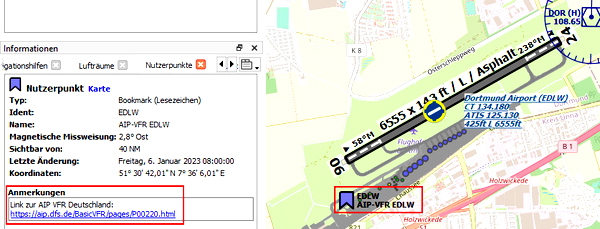 Little Navmap - Visual Charts Germany (Bookmarks) - for Microsoft Flight Simulator