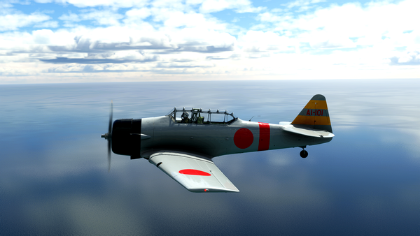 Livery Asobo T-6 Texan "Zero" WWII Re-Enactment Aircraft - for Microsoft Flight Simulator