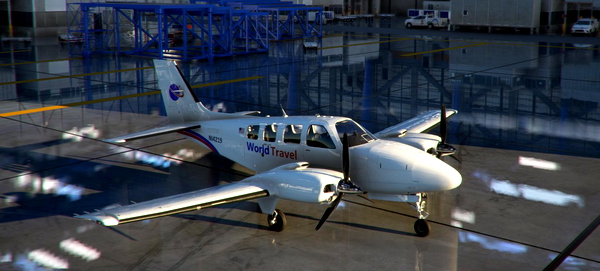 Livery - Baron G58 World Travel - for Microsoft Flight Simulator