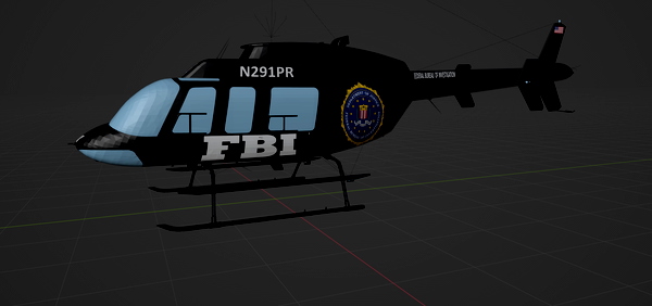 Livery - Bell 407 - N291PR FBI - for Microsoft Flight Simulator