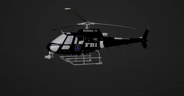 Livery - h125-N596WA FBI - for Microsoft Flight Simulator