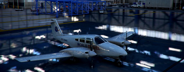 Livery - PA44-Seminole World Travel - for Microsoft Flight Simulator