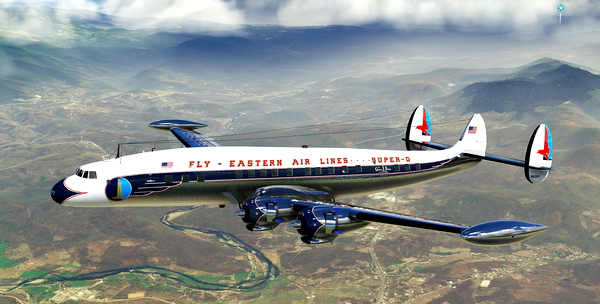 Lockheed Constellation Eastern Airlines Golden Falcon - for Microsoft Flight Simulator