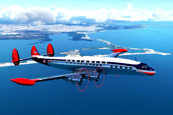 Lockheed Constellation Northwest Airlines - for Microsoft Flight Simulator