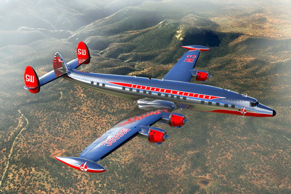 Lockheed Constellation Seaboard Western Airlines - for Microsoft Flight Simulator