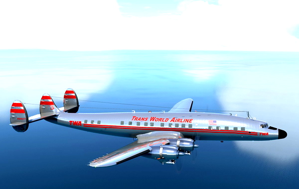 Lockheed Constellation TWA (all metal version) - for Microsoft Flight Simulator